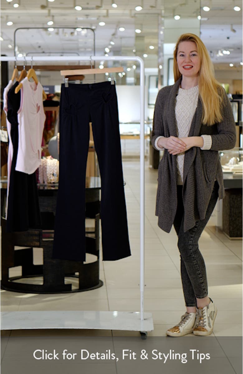 Heart Cotton Blend Jersey Leggings, sales video thumbnail