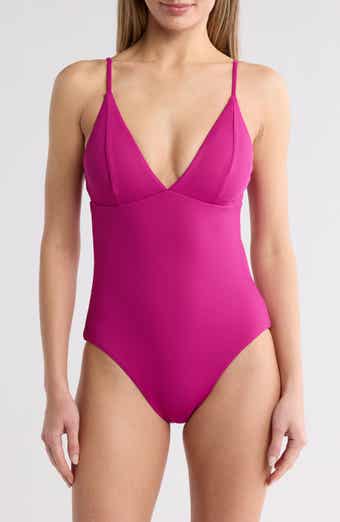 Becca V-Neck Underbust One Piece Swimsuit