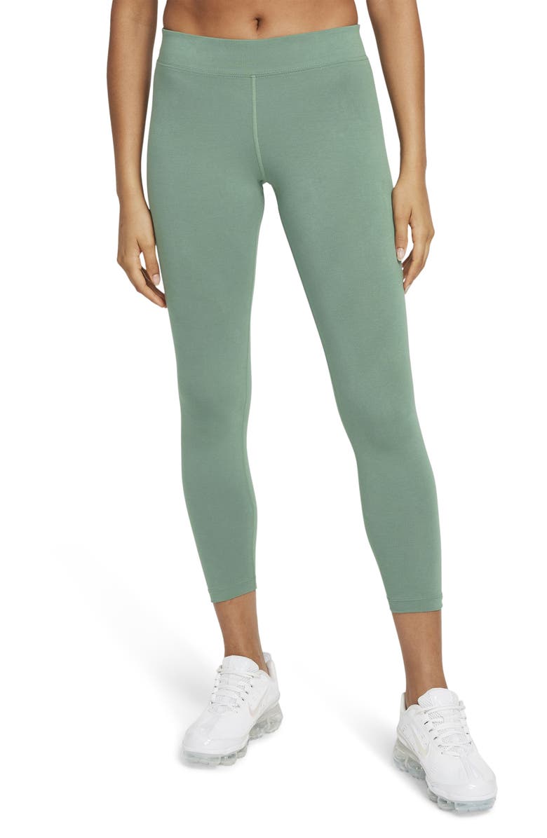 Nike Sportswear Essential 7/8 Leggings, Main, color, Dutch Green/ White