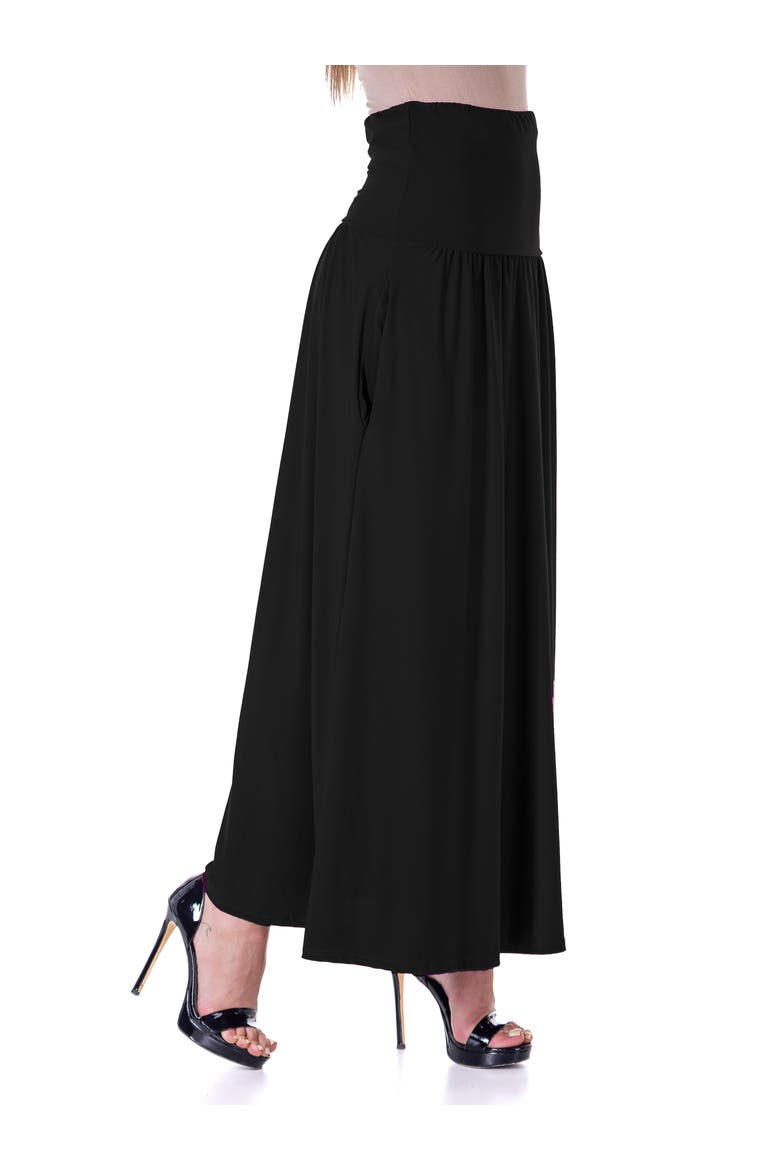 Foldover Maxi Skirt With Pockets, Alternate, color, Black