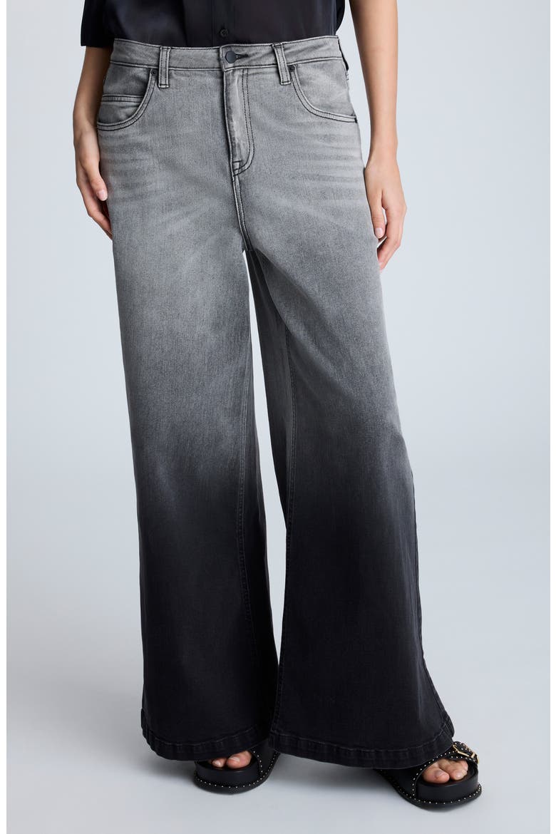 Gradient Dyed Wide Leg Jeans, Main, color, GRADIENT NIK WASH