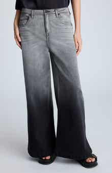 Kenneth Cole Gradient Dyed Wide Leg Jeans