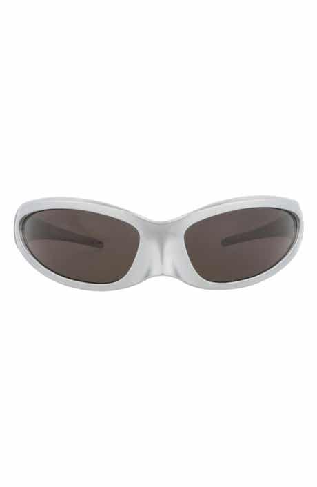 Balenciaga 80mm Wraparound Sunglasses