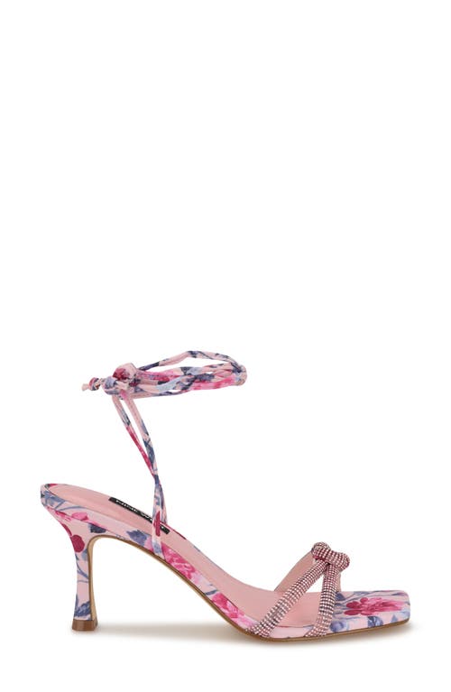 Nine West Raqchel Ankle Wrap Sandal In Light Pink