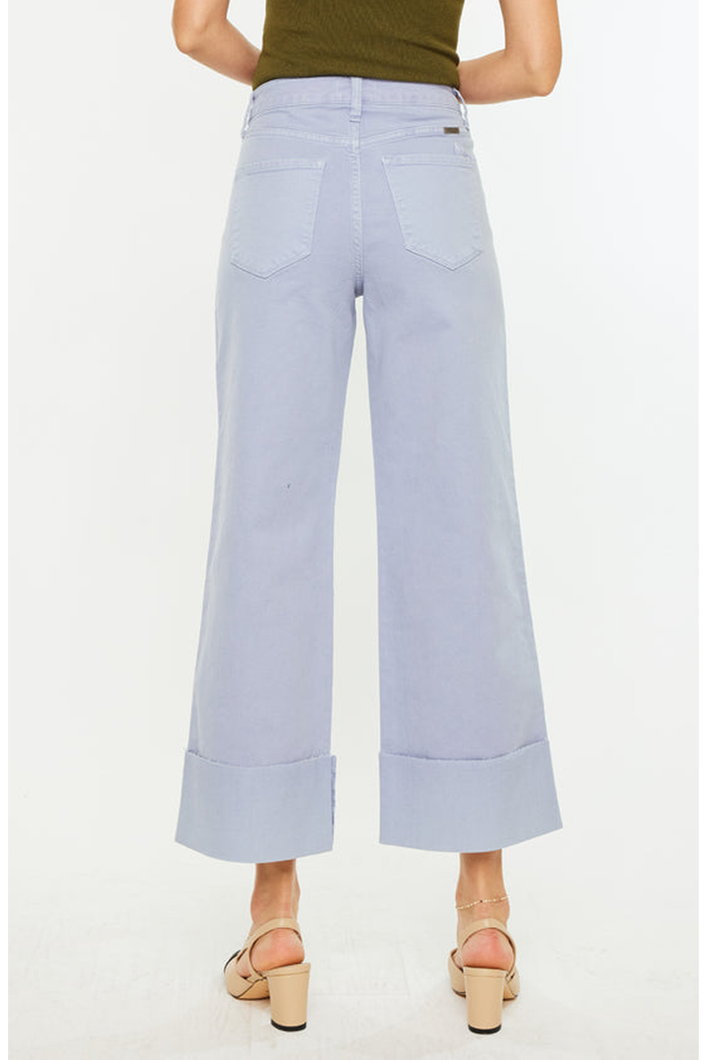 Sammie High Rise 90's Cropped Wide Leg Jeans, Alternate, color, Lavender