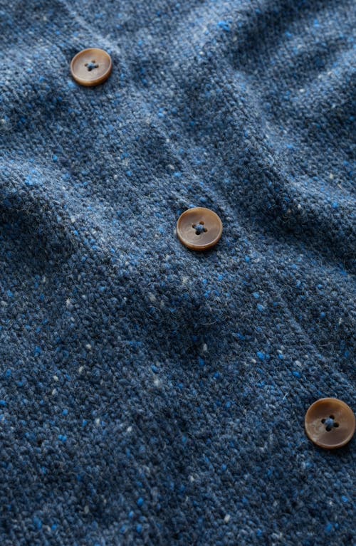 Seasalt Cornwall Dawson Pick Merino Wool Blend Cardigan In Blue