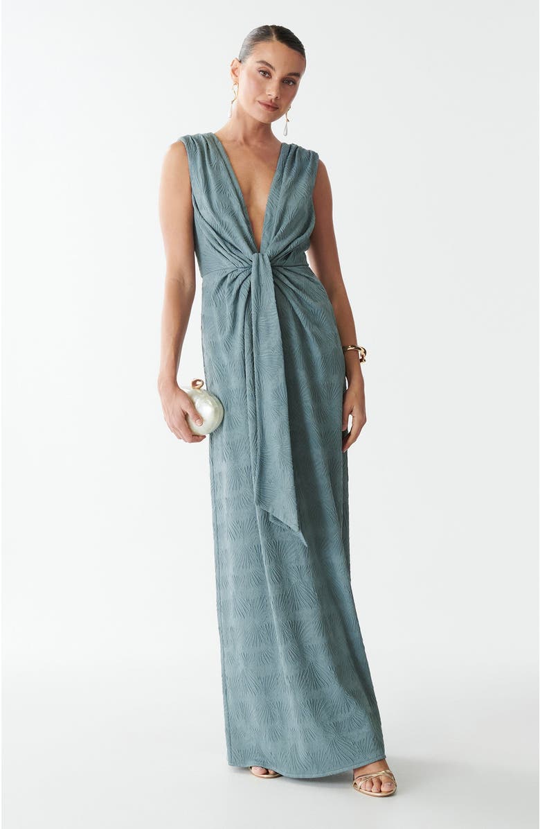 SAVEL Gisella Maxi Dress, Main, color, Teal Palms