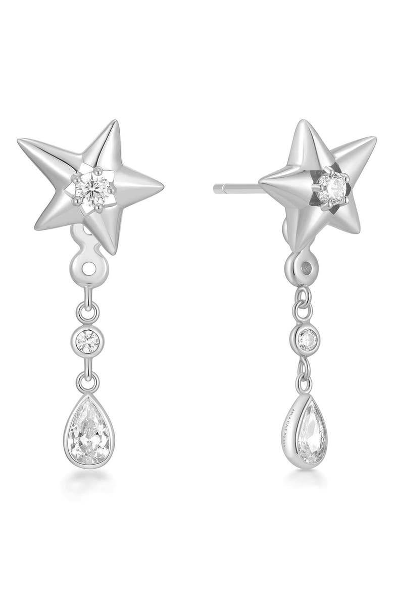 ANIA HAIE Sparkling Star Jacket Earrings, Main, color,