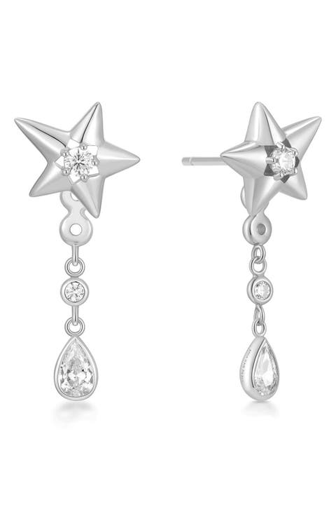 Sparkling Star Jacket Earrings