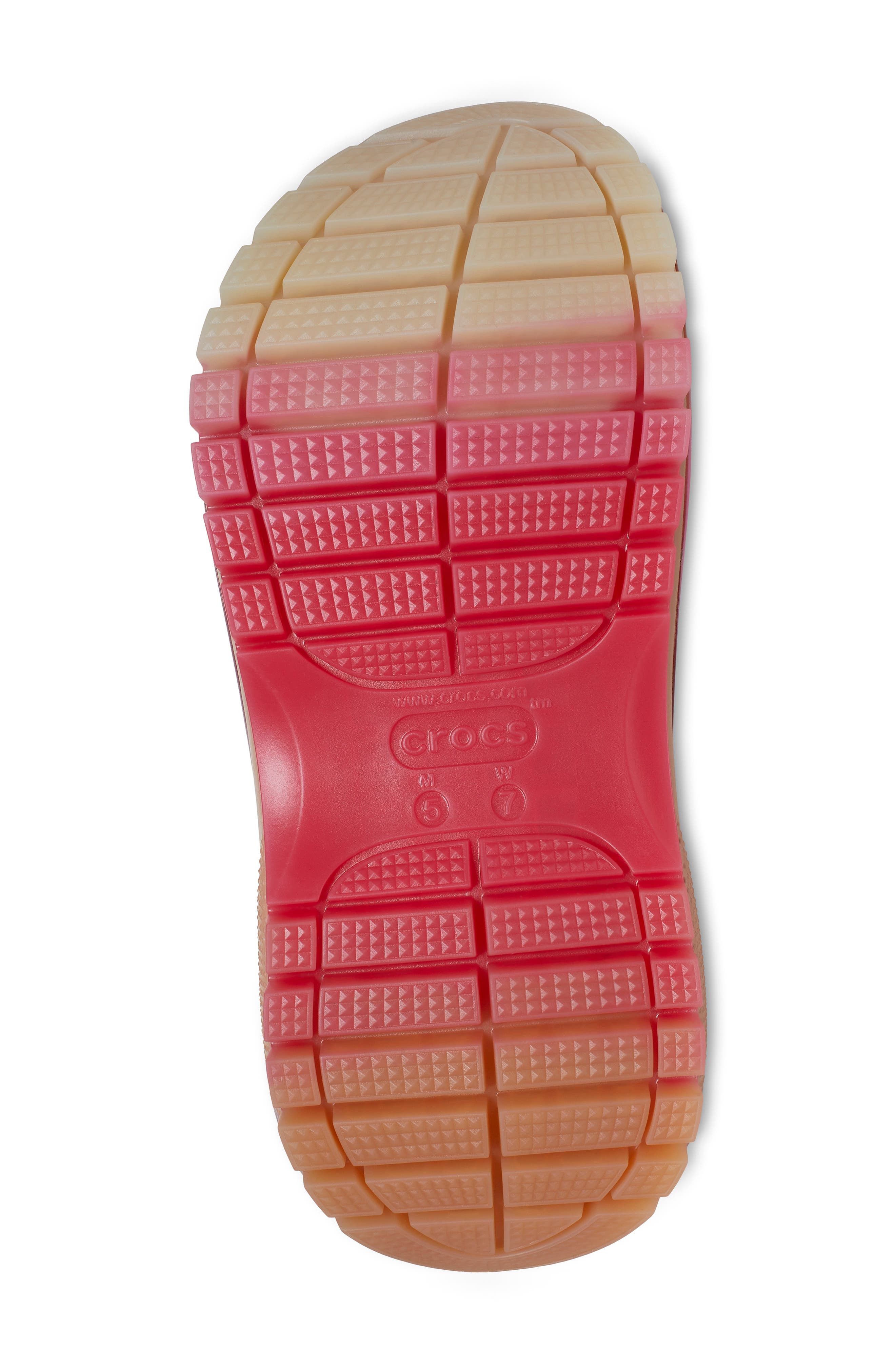 CROCS Classic Mega Crush Platform Slingback Clog, Alternate, color, 