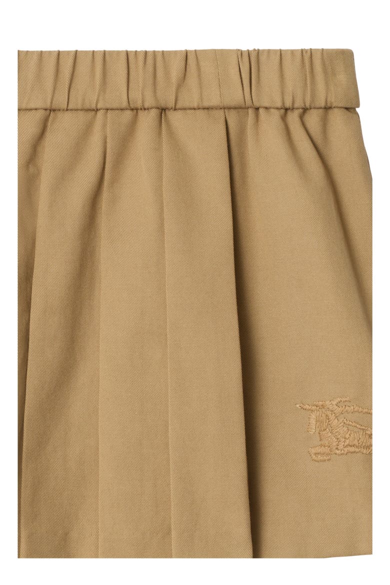 Pleated Cotton Blend Skirt, Alternate, color, Sand