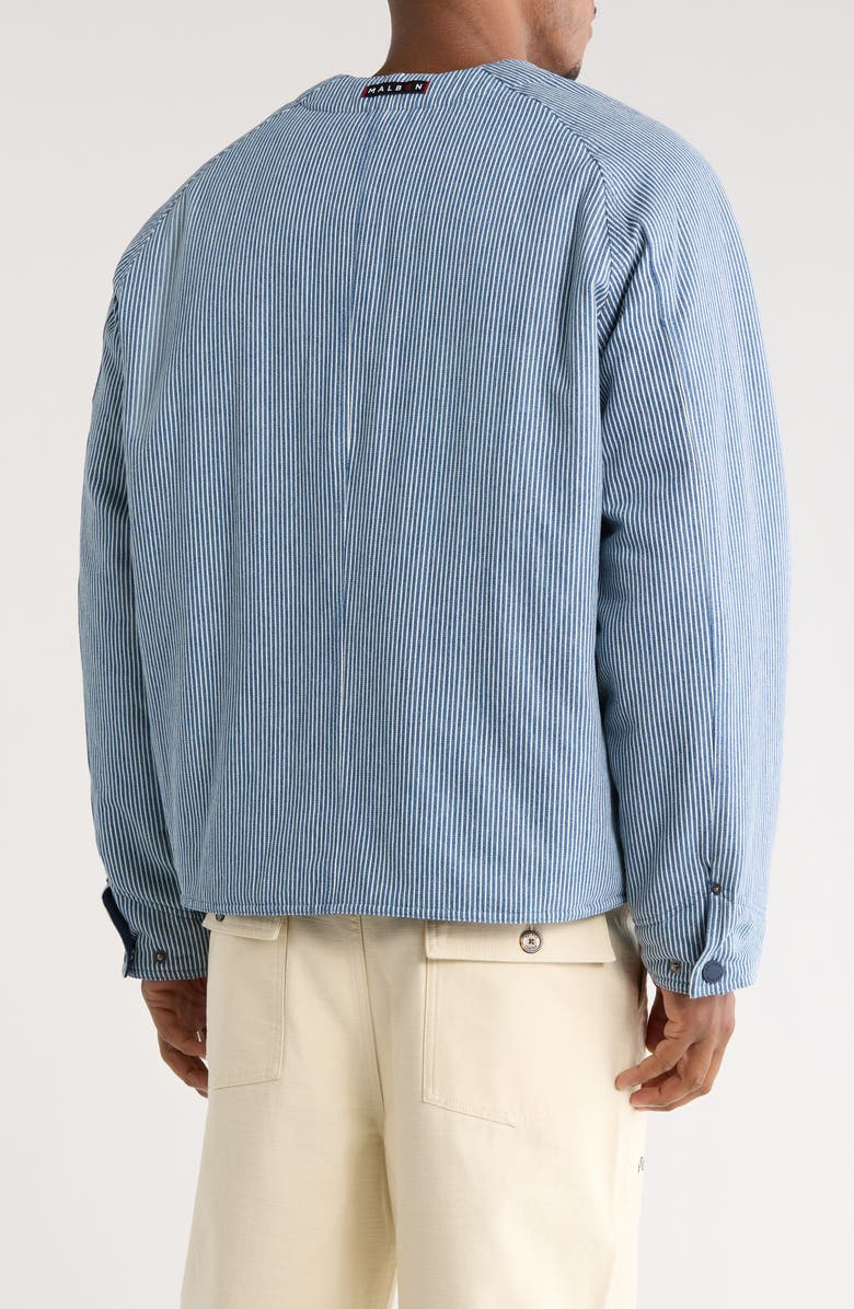 Malbon Golf x CLOT Reversible V-Neck Jacket, Alternate, color, Navy