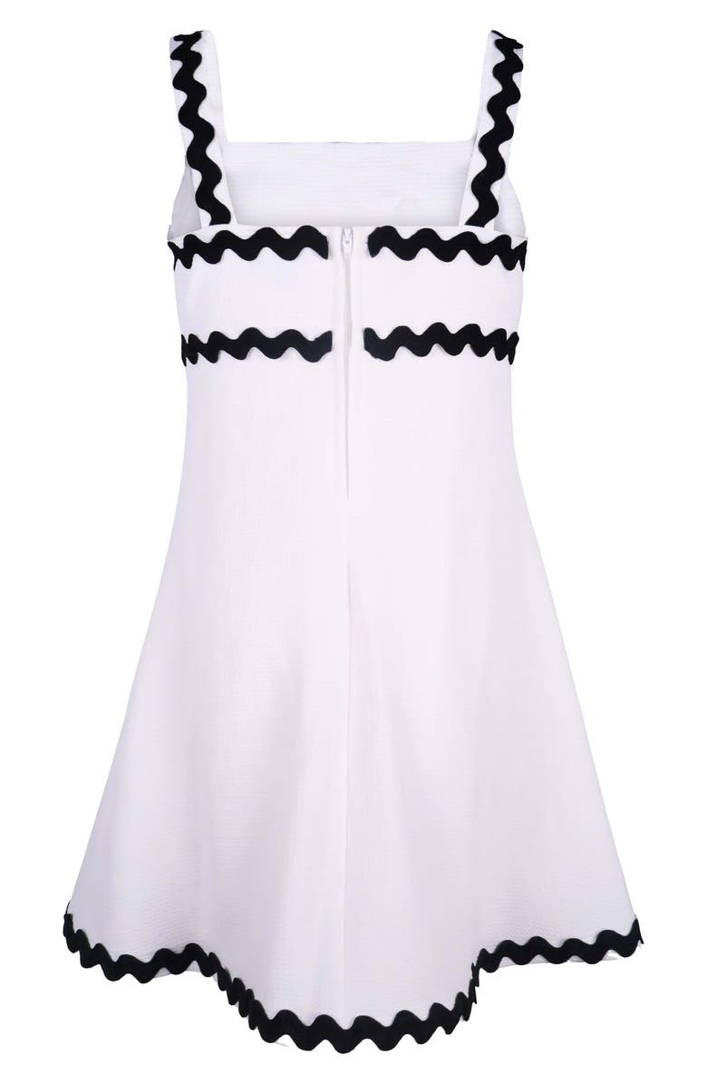 Zunie Kids' Rickrack Dress, Alternate, color, Ivory