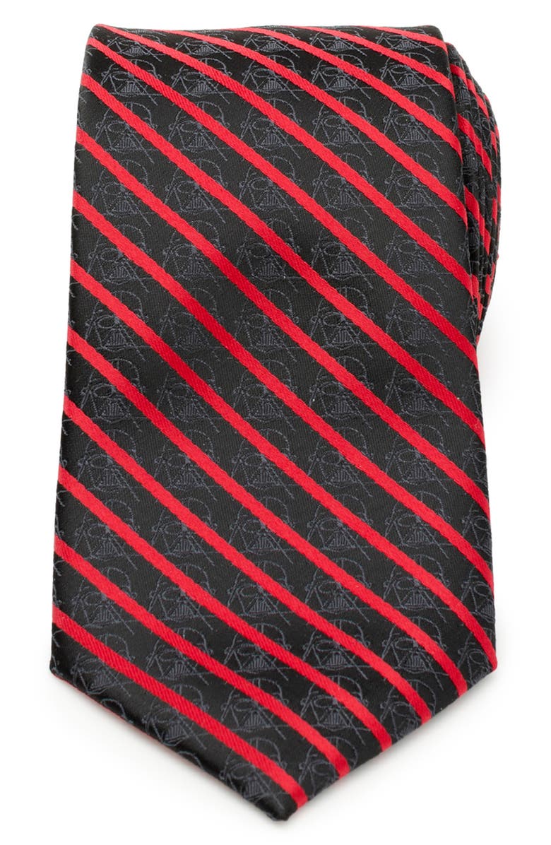 Cufflinks, Inc. x Star Wars<sup>™</sup> Vader Stripe Silk Blend Tie, Main, color, Black