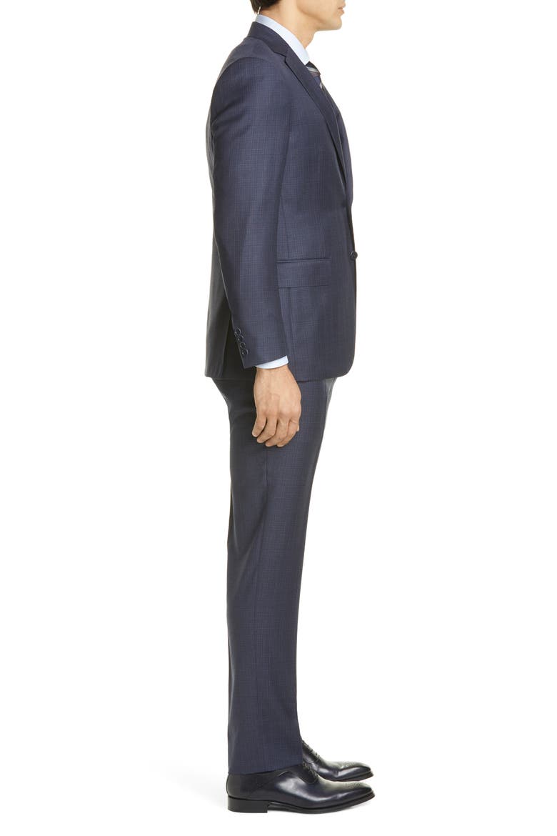 Sienna Soft Plaid Wool Suit, Alternate, color, BLUE