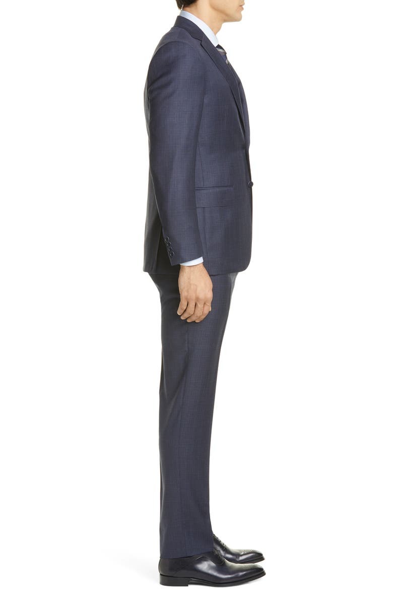 Canali Sienna Soft Plaid Wool Suit, Alternate, color, 