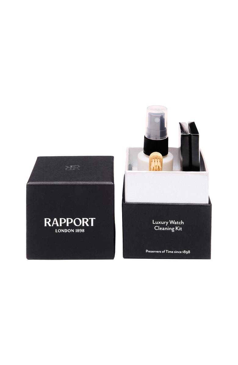 Rapport London LUXURY WATCH CLEANING KIT, Alternate, color, Black