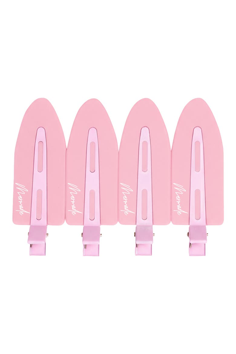4-Pack Jumbo No-Crease Hair Clips, Main, color, PINK