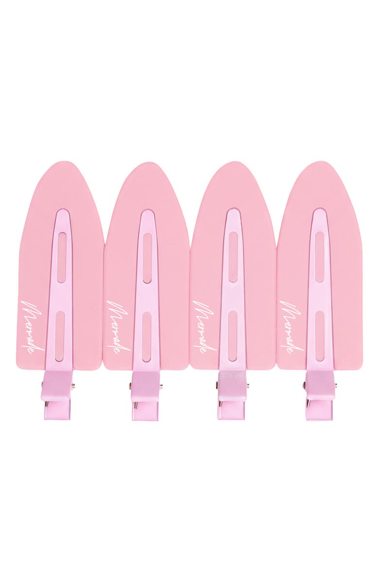 Mermade Hair 4-Pack Jumbo No-Crease Hair Clips, Main, color, Pink