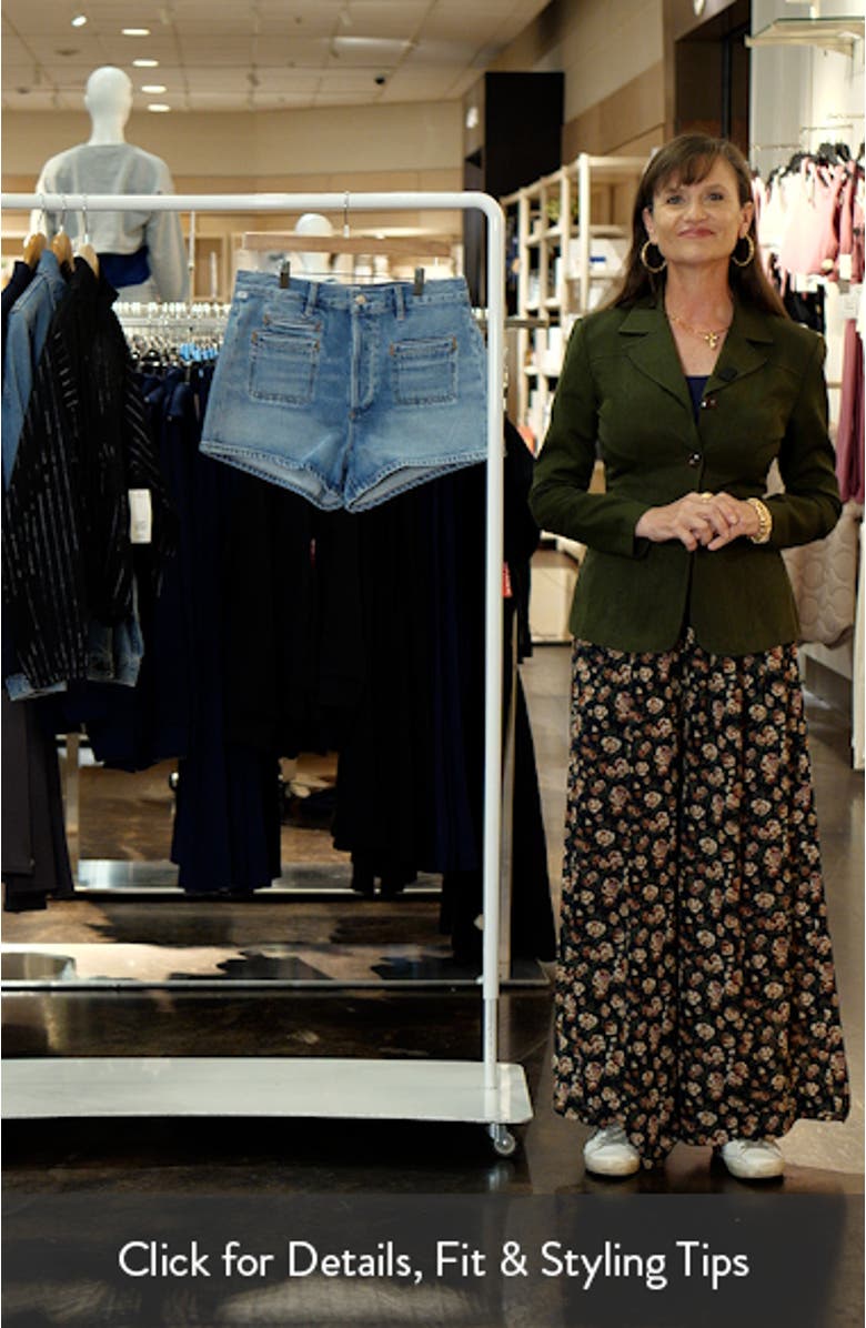 Marlow Patch Pocket Denim Shorts, sales video thumbnail