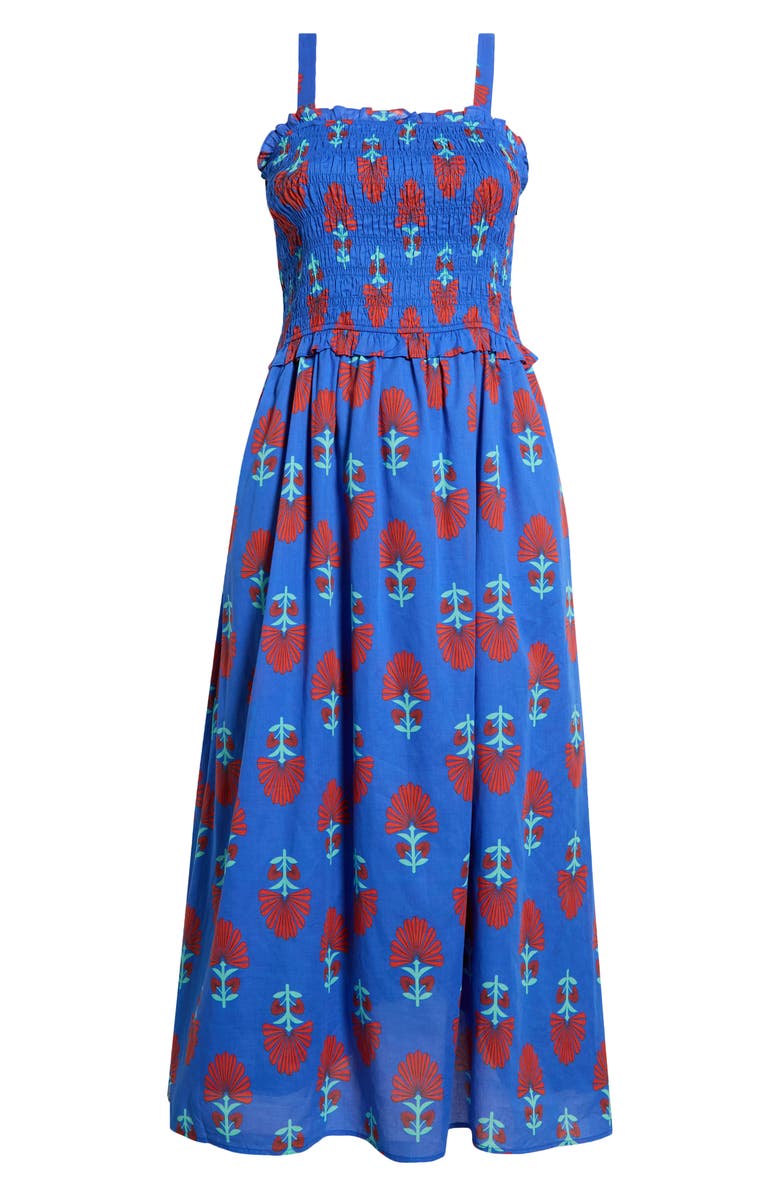 SUGARLIPS Lucinda Floral Print Sleeveless Maxi Dress, Main, color, Blue-Red