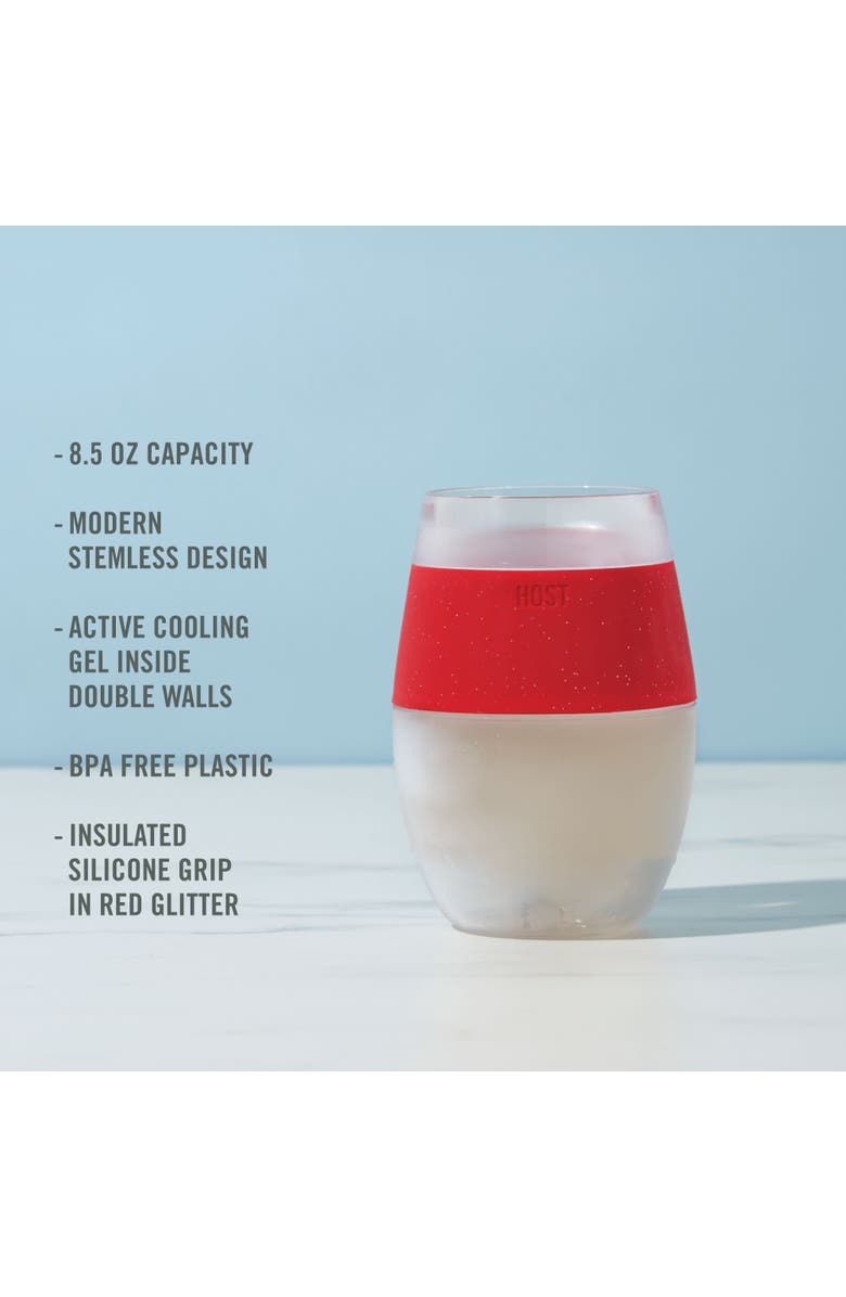 HOST Wine FREEZE Cooling Cup, Alternate, color, Red
