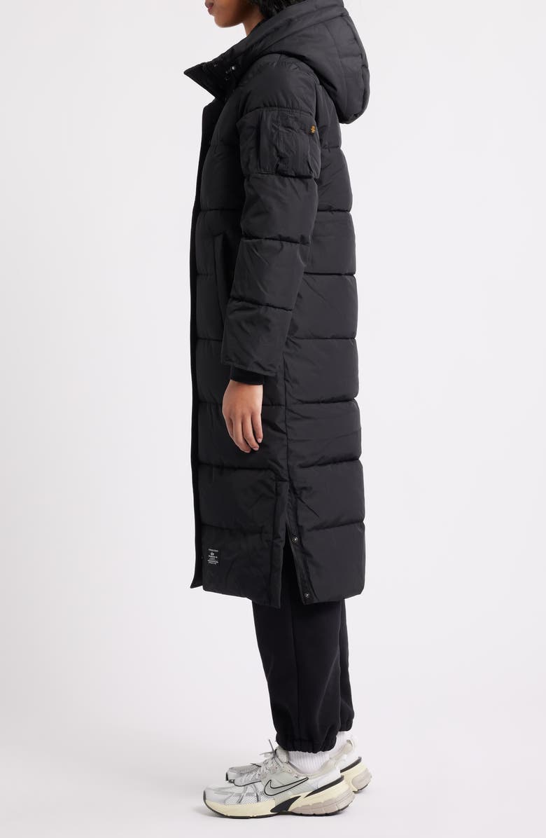 Alpha Industries Sierra Gen II Quilted Hooded Parka Coat, Alternate, color, Black