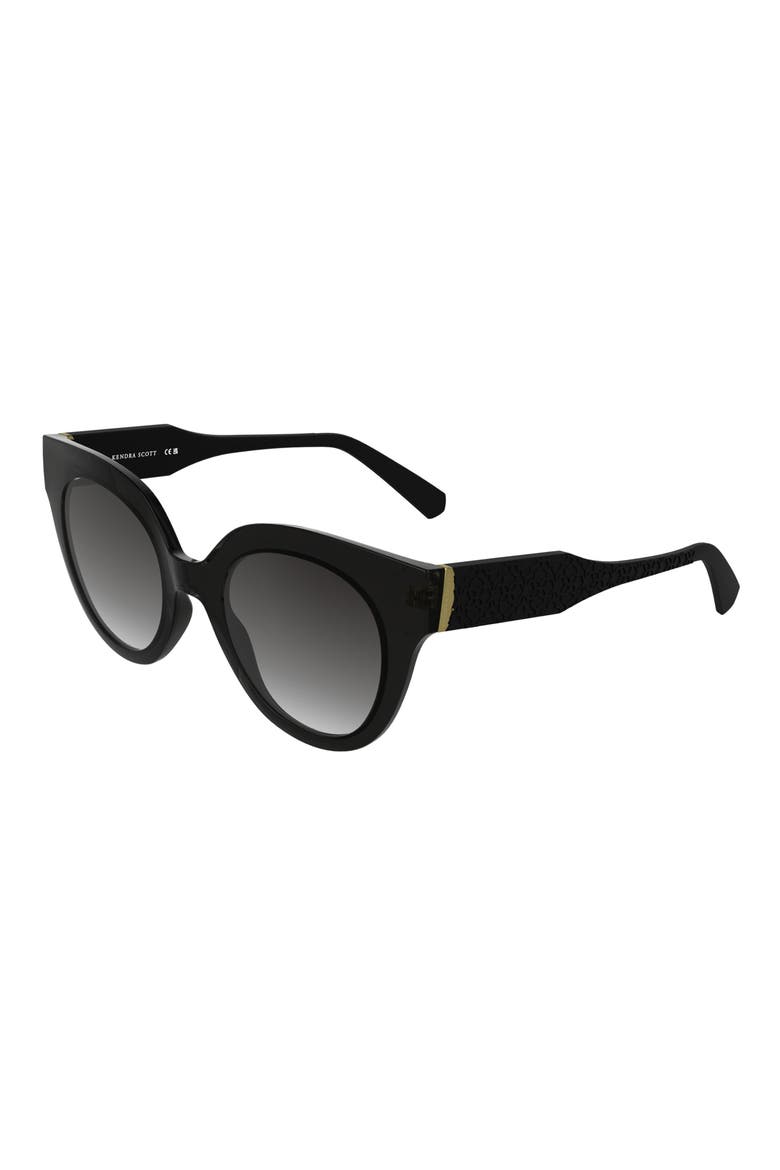 Dira 51mm Gradient Tea Cup Sunglasses, Alternate, color, GREY