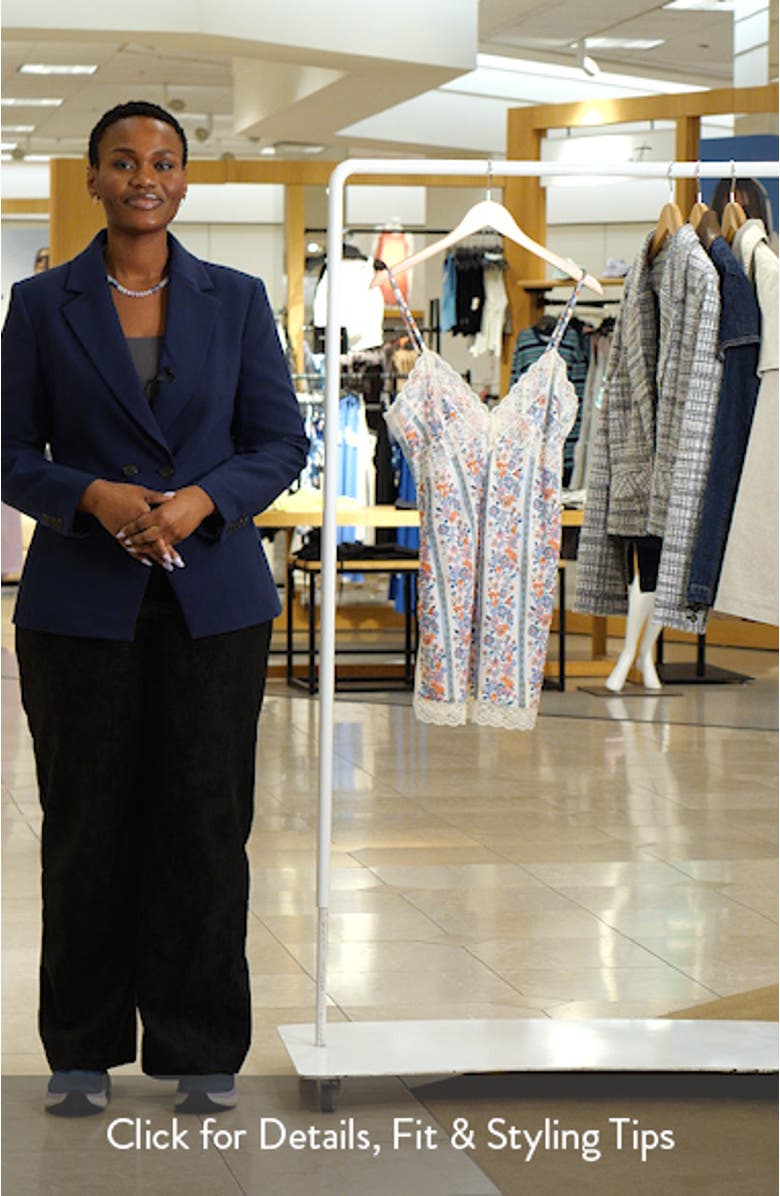 Wish You Were Here Lace Trim Mini Slipdress, sales video thumbnail