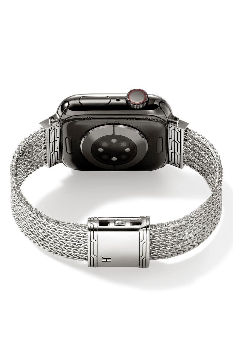 John Hardy Smart Watch Strap, 18mm, Alternate, color, Silver