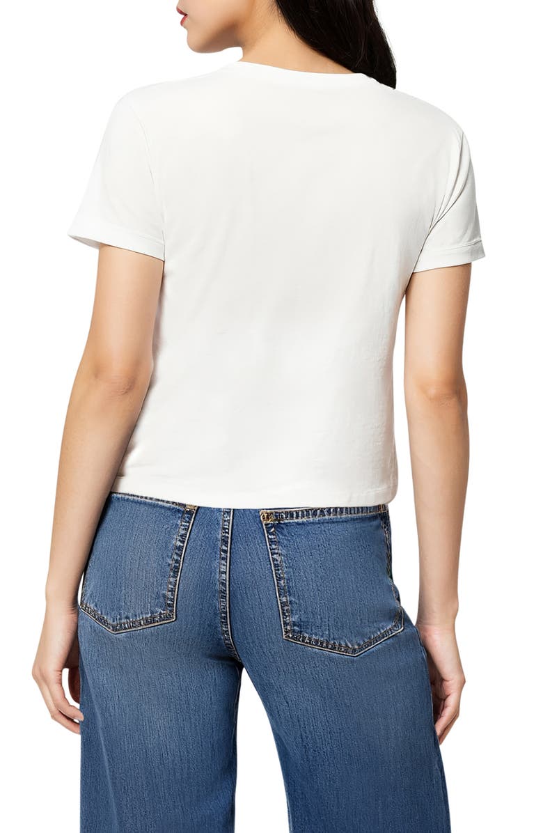 Wildfox Jamie French Bull Dog Graphic T-Shirt, Alternate, color, Snow White