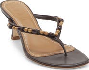 STAUD Freja Woven Thong Slide Sandal