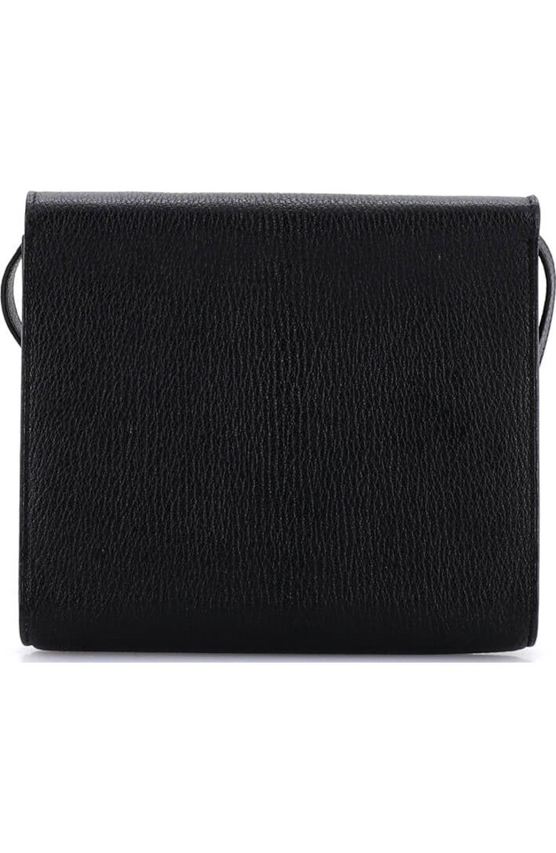 Pre-Owned Hermes Clic Wallet on Strap Chevre Mysore 16, Alternate, color, Noir