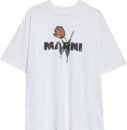 Marni Boxy Fit Crewneck Graphic T-Shirt