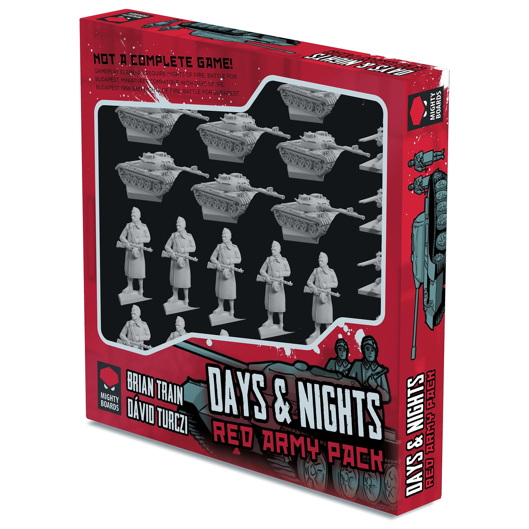 Mighty Boards Days & Nights Red Army Expansion Card Pack Add On 28 Miniatures in Multicolored 