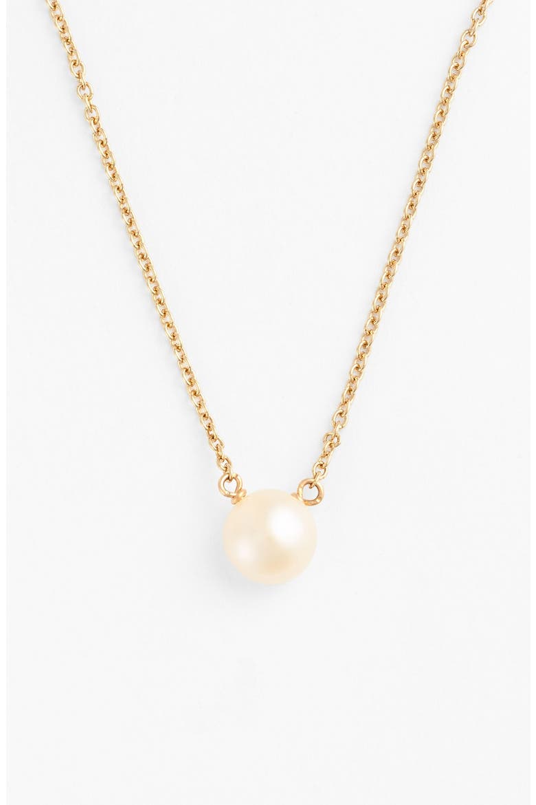 'Pearls of...' Pendant Necklace, Alternate, color, GOLD DIPPED