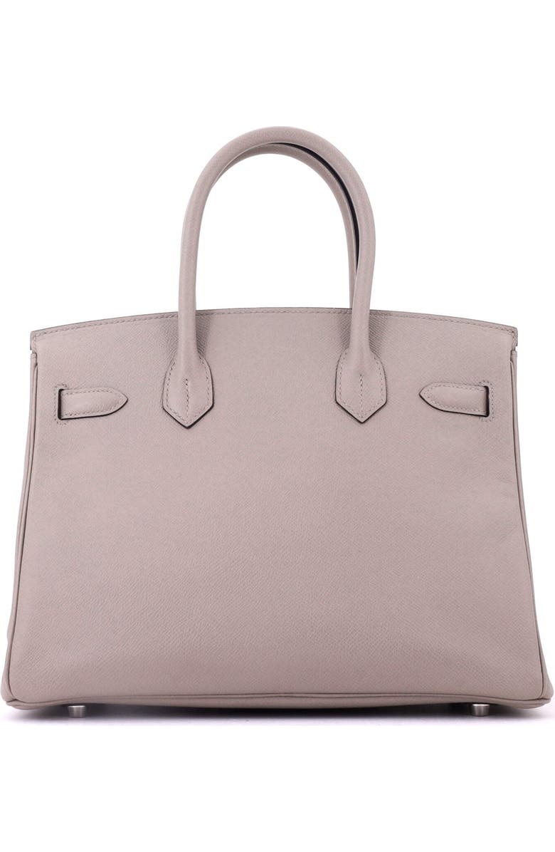 Pre-Owned Hermes Birkin Handbag Grey Epsom with Palladium Hardware 30, Alternate, color, Gris Asphalte