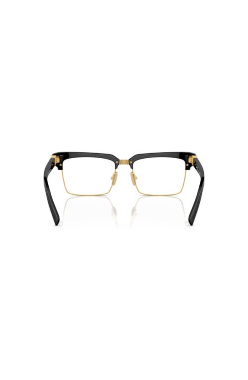 Miu Miu 54mm Rectangle Optical Glasses In Black