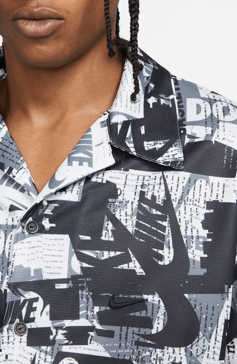 Nike Sportswear Rugby Button-Up T-Shirt, Alternate, color, 