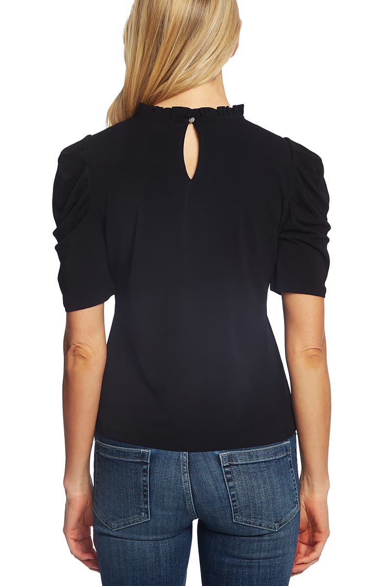 CeCe Puff Sleeve Crepe Top, Alternate, color,
