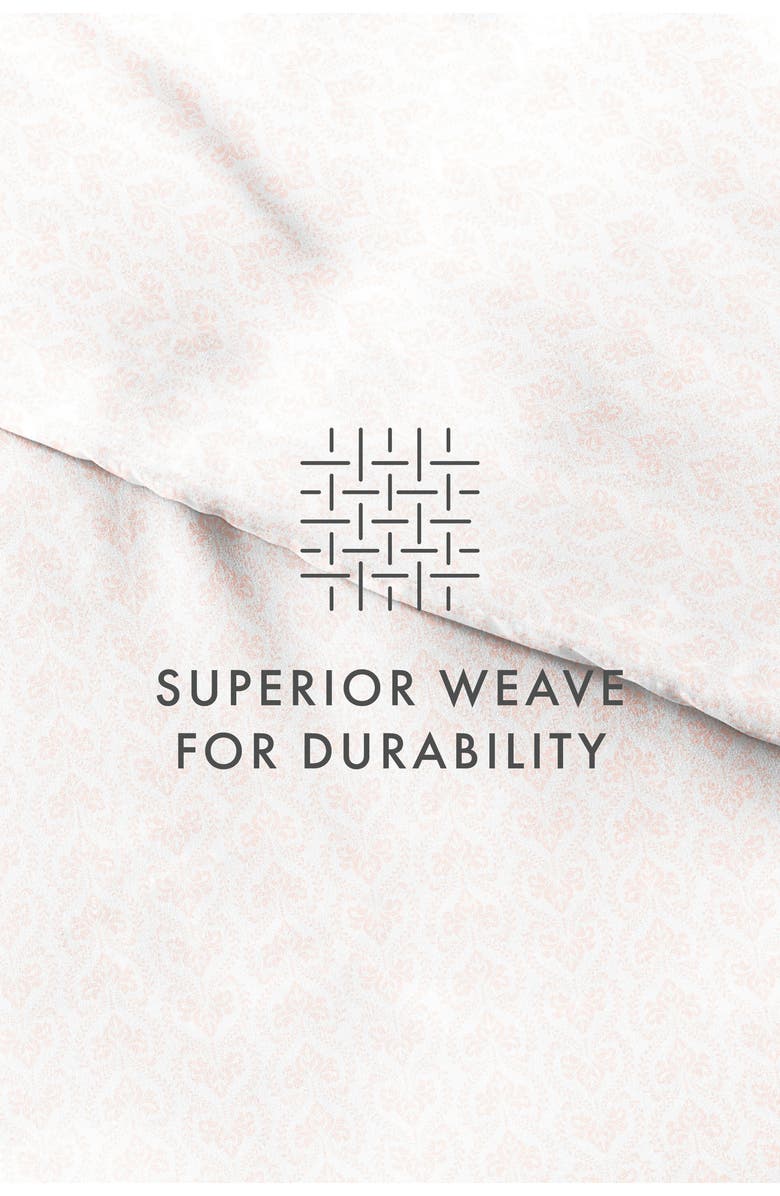 HOMESPUN IENJOY HOME Premium Ultra Soft Classic in Pink Pattern 3-Piece Duvet Cover Set, Alternate, color, Pink