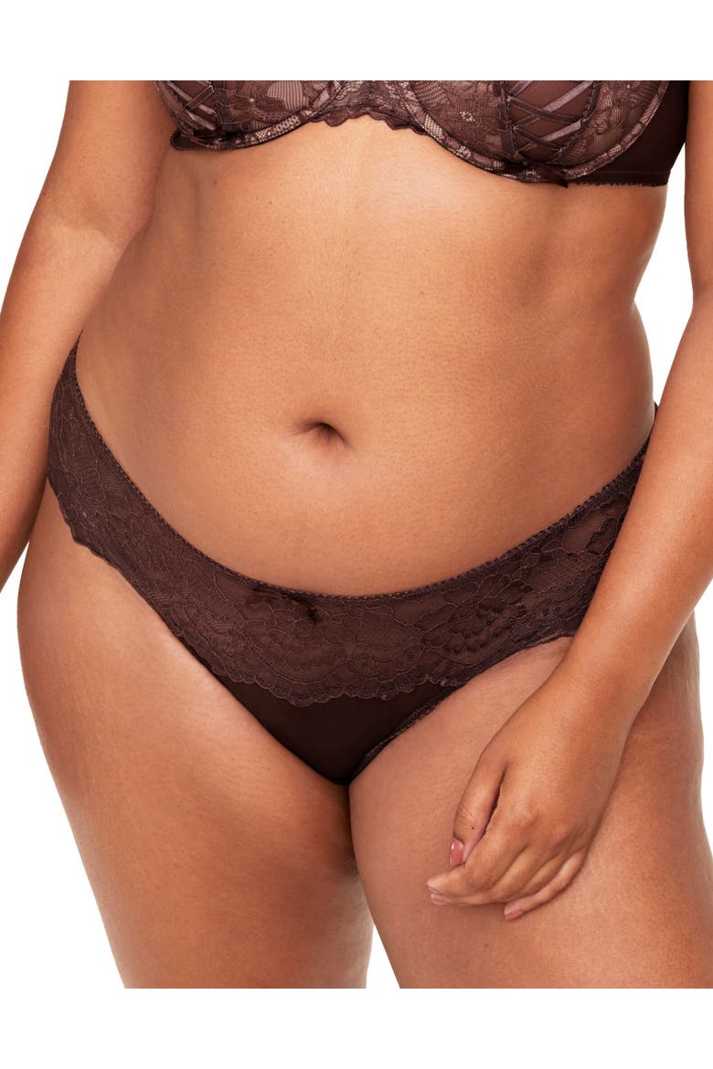 Enny Bikini Panties, Main, color, Dark brown