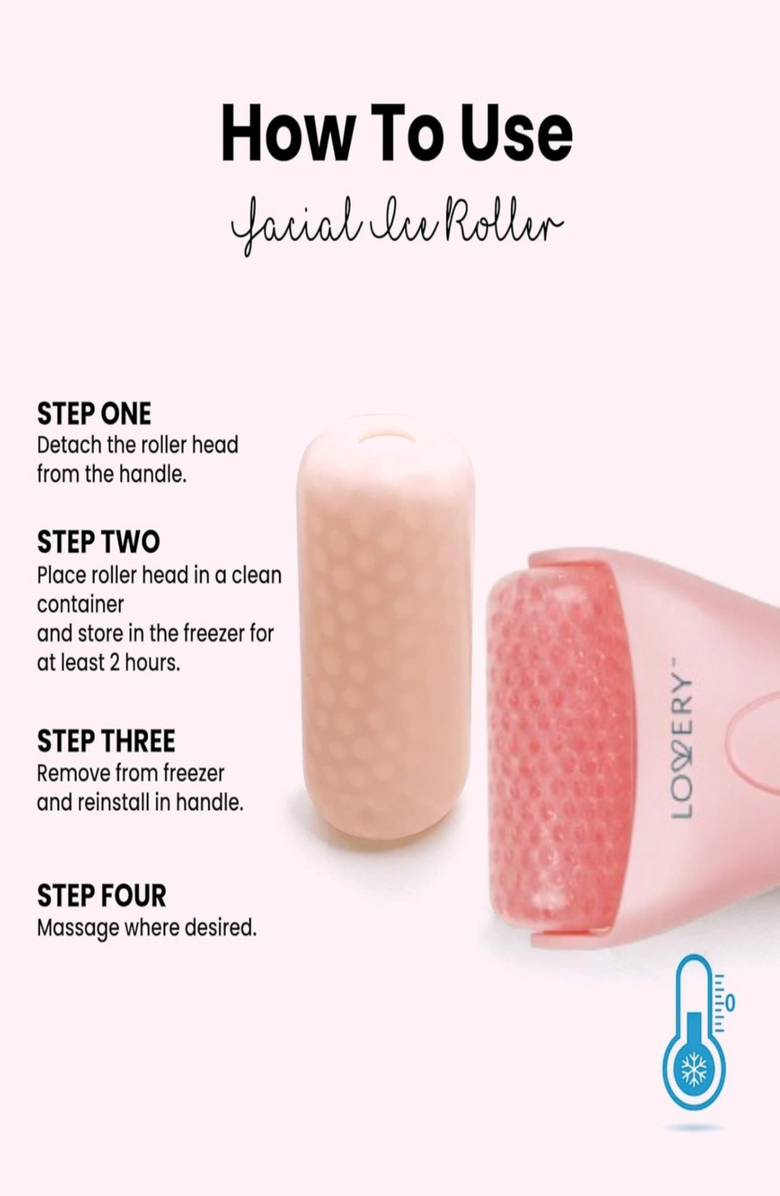 Lovery Gel Bead Face & Body Ice Roller Refresh, Soothe, and Rejuvenate , Pink, Alternate, color,