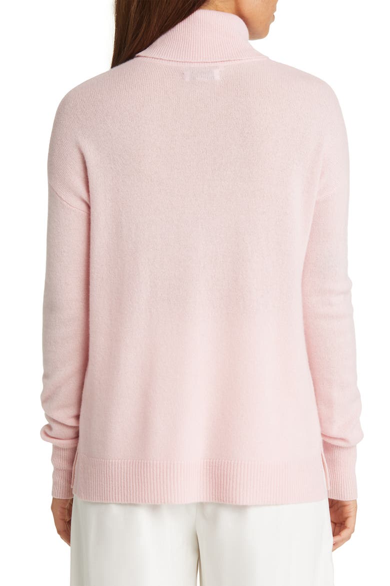 Cashmere Turtleneck Sweater, Alternate, color, PINK TULIP