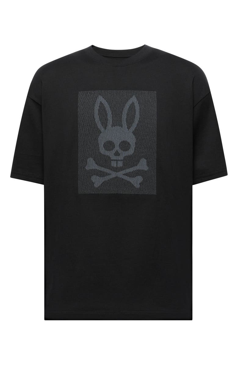 Psycho Bunny Reece Relaxed Fit Pima Cotton Graphic T-Shirt, Alternate, color, Black