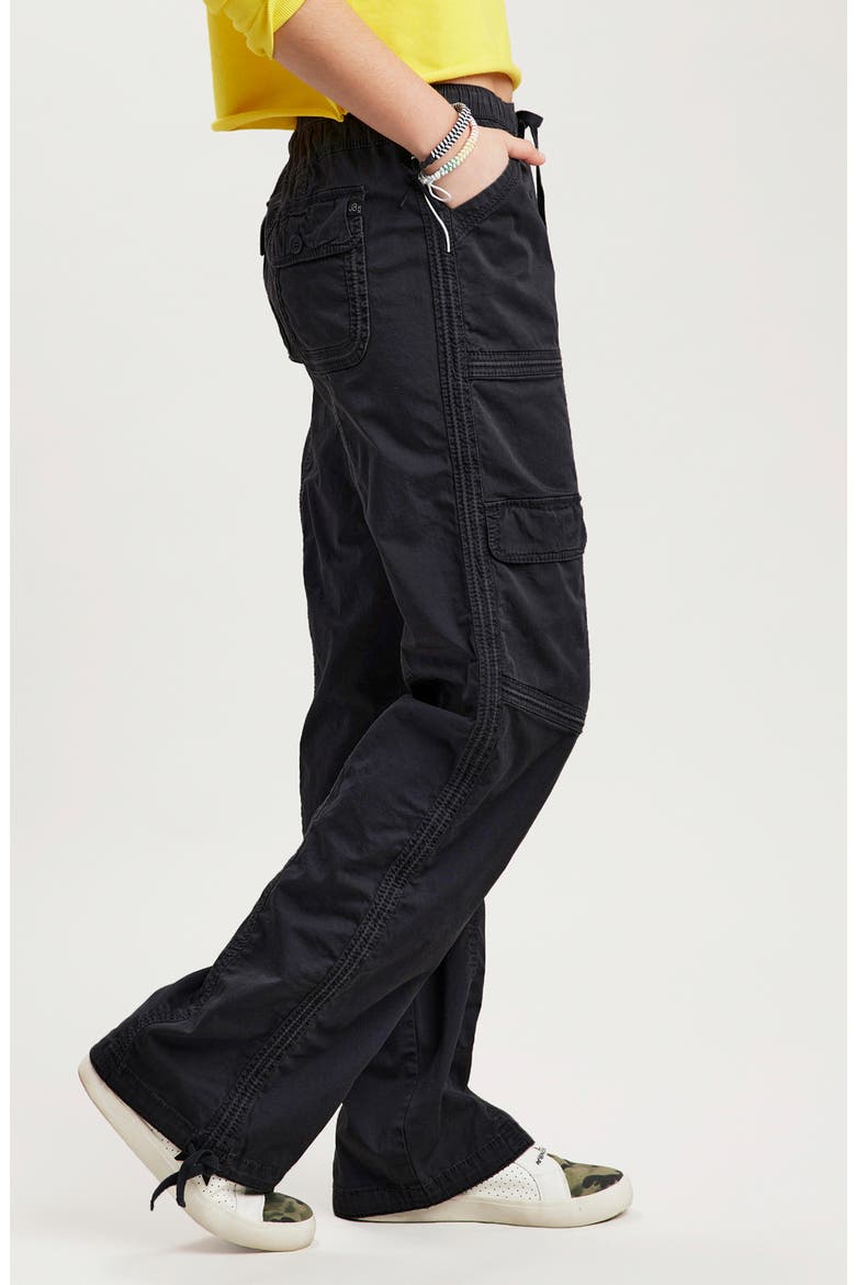 Straight Leg Cargo Pants, Alternate, color, BLACK