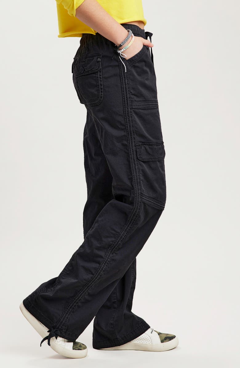 UNIONBAY Straight Leg Cargo Pants, Alternate, color, Black
