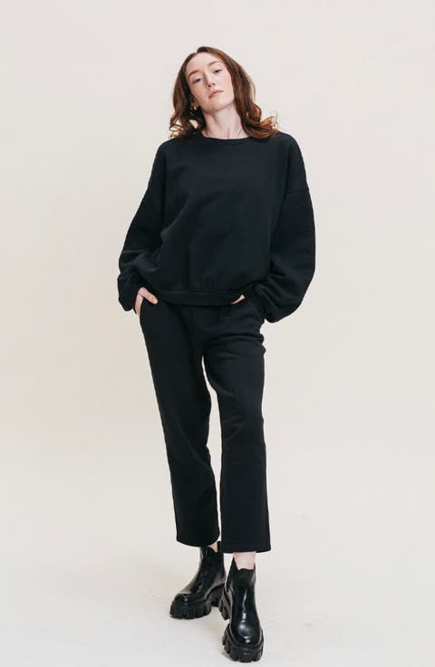Organic Cotton Teddy Cropped Pant