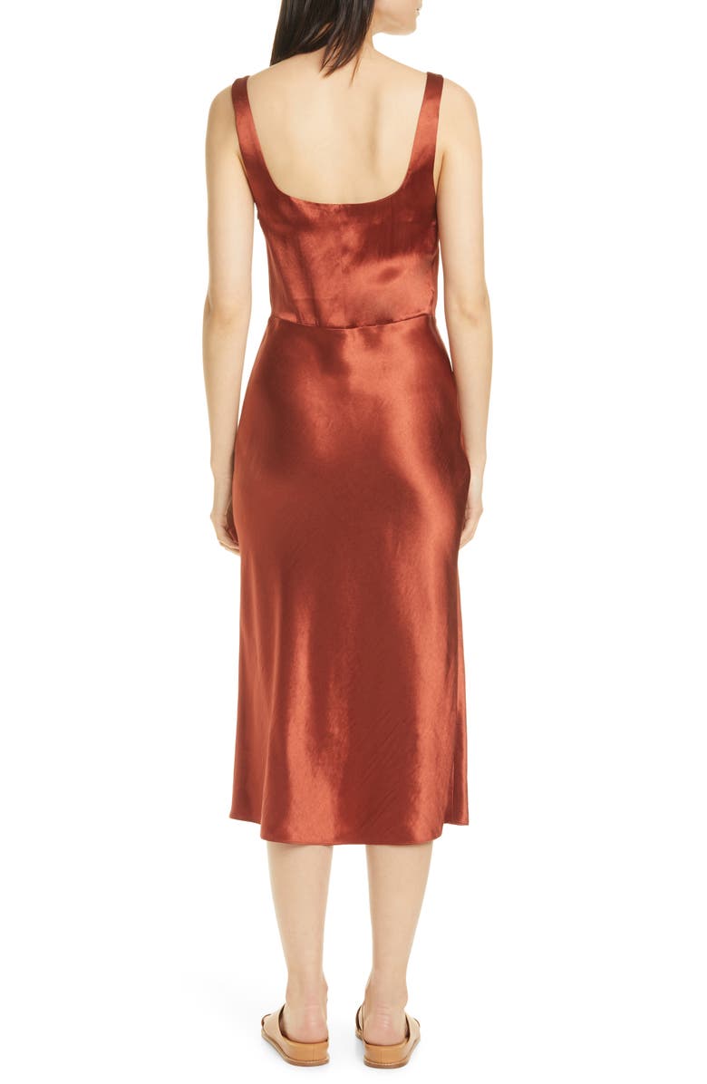 Vince Satin Slipdress, Alternate, color, Sangre