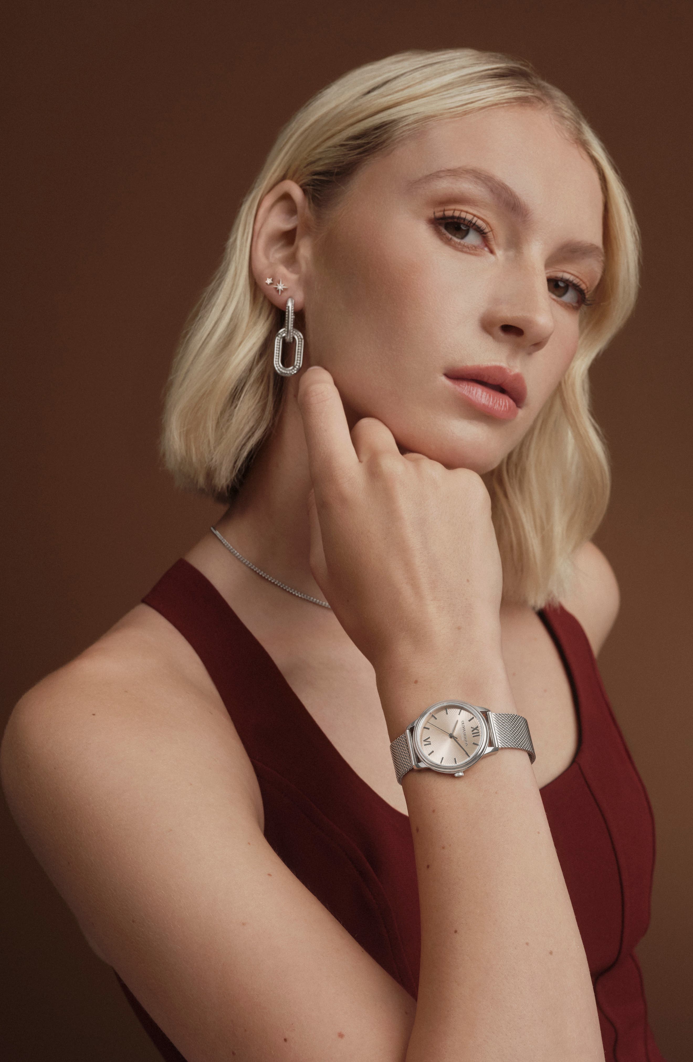 Olivia Burton Swirl LE Mesh Strap Watch, 32mm (Men) | Nordstromrack